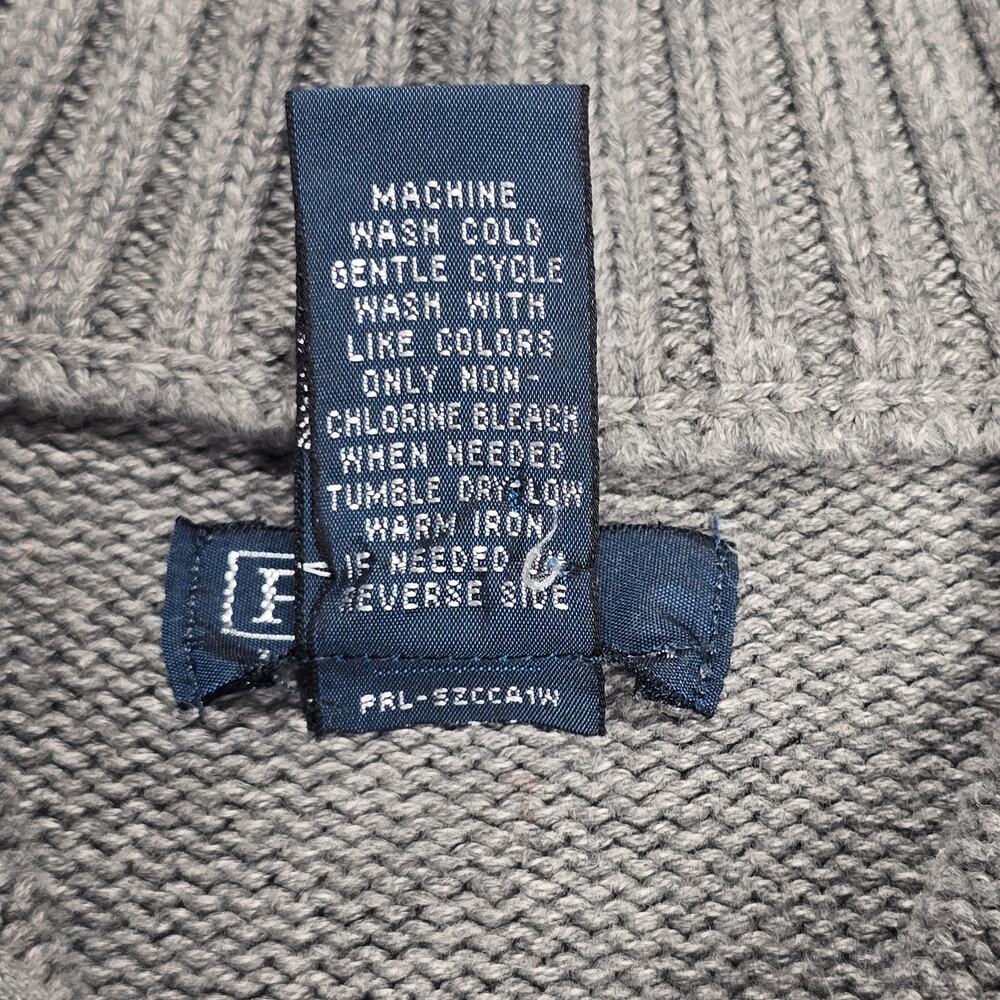 Polo Ralph Lauren Quarter Zip Gray Color Boys Size 6 100% Cotton Pony - Picture 6 of 9